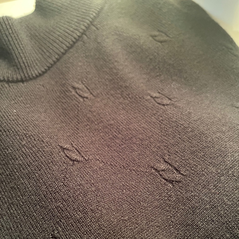 Studio Works Vintage Black Mock-Neck Sweater